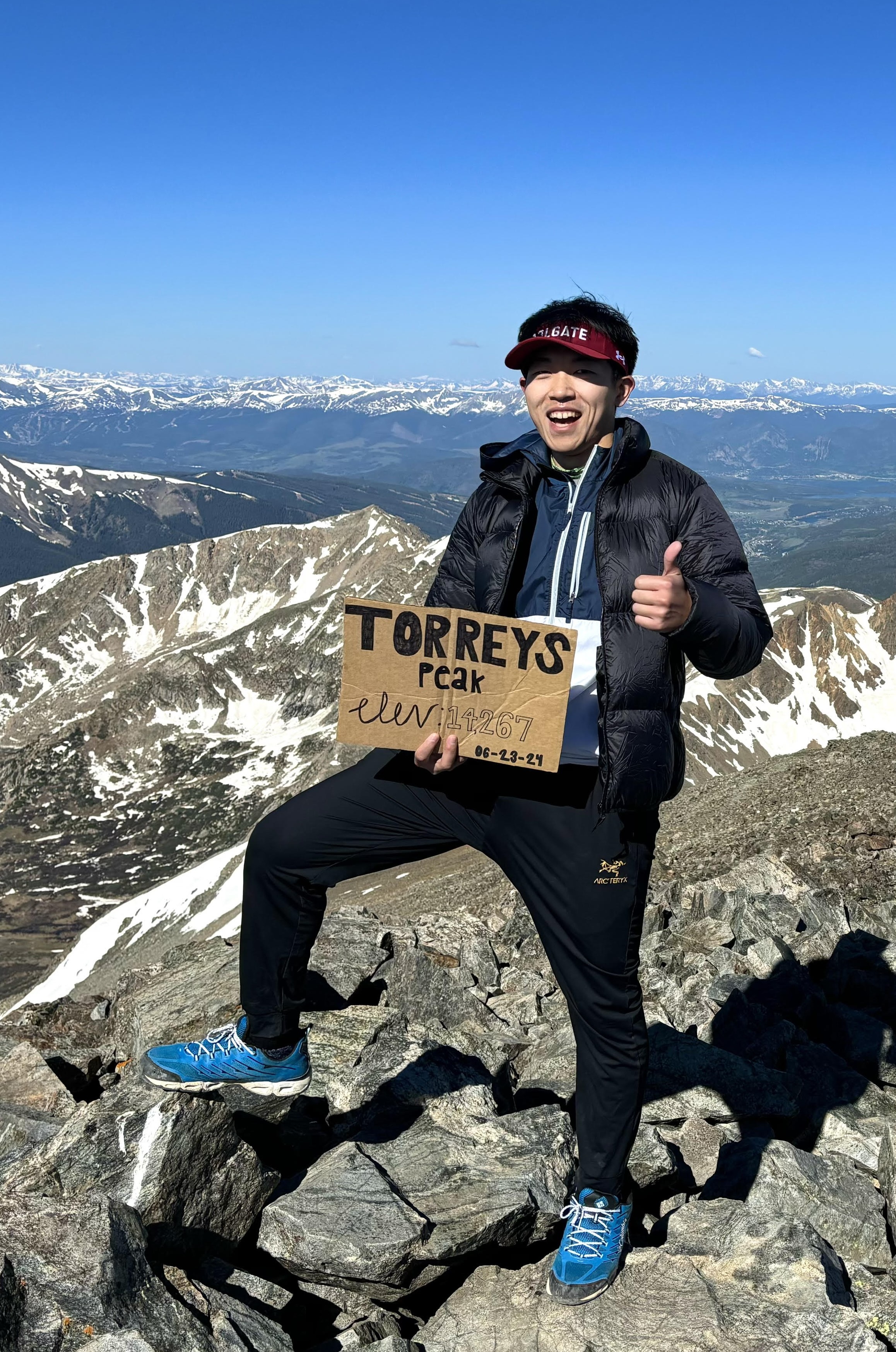 Hiking at Torreys Peak Colorado